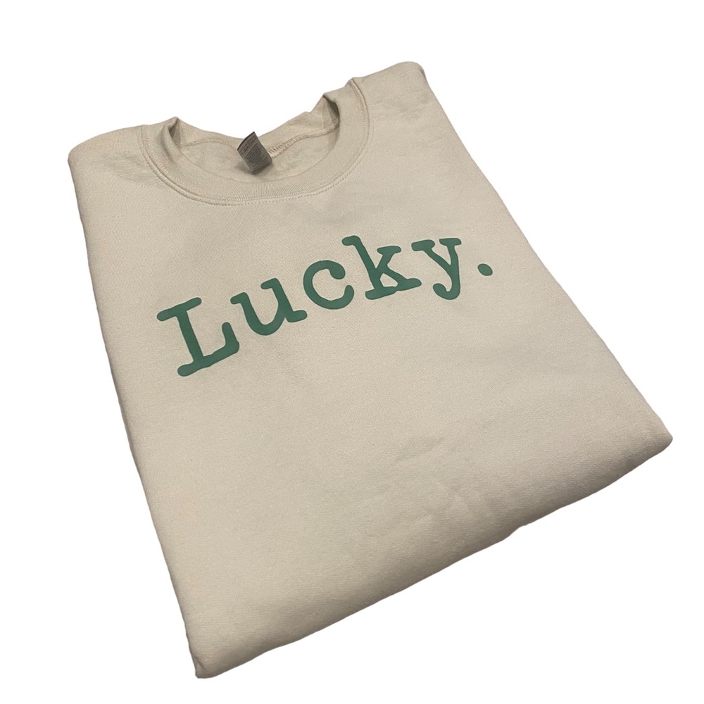 ‘Lucky’ Graphic Crewneck Sweatshirt